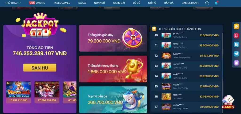 Giao diện game bắn cá K888